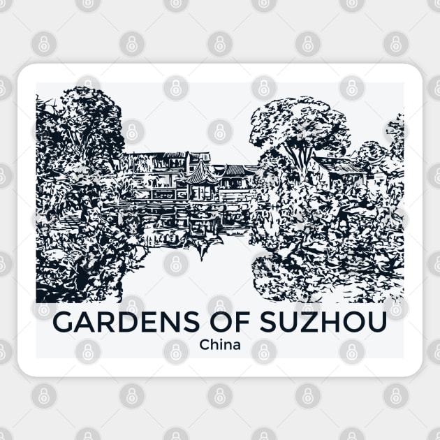 Gardens of Suzhou - China Sticker by Lakeric